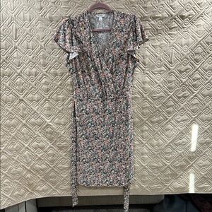 Nine West Multicolor Floral Midi Dress